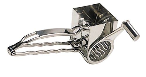 Image of MasterClass Deluxe Stainless Steel Rotary Cheese Grater, Silver