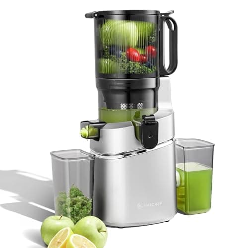 Image of AMZCHEF Automatic Cold Press Juicer Machines 250W Liberate Your Hands -135MM Opening and 2L Capacity Slow Juicers for Whole Fruit and Vegetable