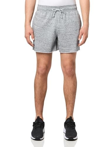 Image of Under Armour Men's Project Rock Terry Shorts, (012) Mod Gray Medium Heather / / Black, Medium