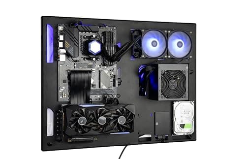 Image of ABK Design Gaming PC Wall Mounted Computer Case - Wall Mount ATX Case for Gaming PC