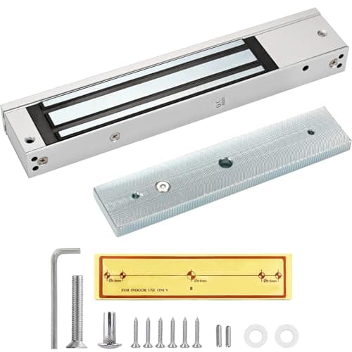 Image of Mag Lock 280KG / 600 LBS of Magnetic Holdings Force Electromagnetic Commercial Lock 12V, LED Indicator When Closed NO/NC Options,for Access Control System