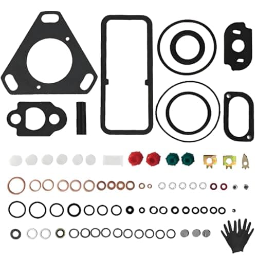 Image of ZAMDOE 7135-110 Injection Pump Gaskets Seal Set for 3 4 6 Cylinder Rotary Pumps with a 3-bolt Drive For CAV Injection Pump Repair Kit for Various Tractor Models