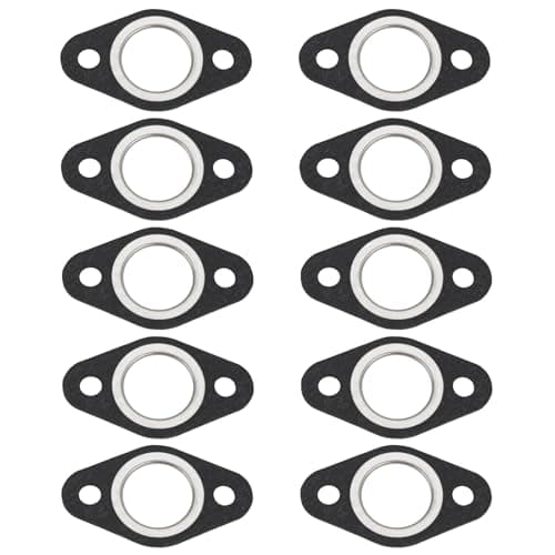 Image of OTOTEC 10Pcs Exhaust Manifold Gasket 25mm ID Muffler Noise Reduction Seal Gasket Compatible with 50cc 2-Stroke Scooters Motorcycles Compatible with MBK Booster