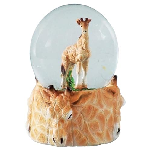 Image of Water Globe - Giraffes from Deluxebase. Decorative Snow Globe Ornament with Giraffe Figurines, Glass Glitter Dome with Resin Base, Novelty Home Decor Display Piece.