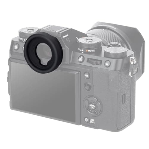 Image of JJC Soft Silicone Round Eyecup Eyepiece for Fujifilm GFX100S GFX100 GFX100II GFX50S GFX50SII X-T5 X-T3 X-T2 X-T1 X-H1 Replaces Fuji EC-GFX