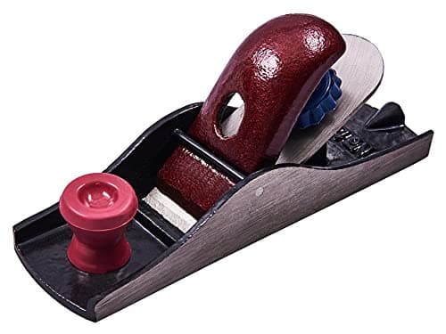 Image of Amtech - Block Plane, Lightweight Cast Iron Body with 40mm Carbon Steel Blade, Ideal for Trimming and Shaping Wood Mouldings