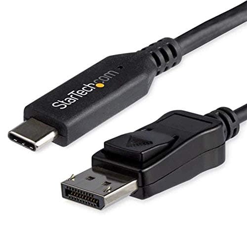 Image of StarTech.com 6ft/1.8m USB C to DisplayPort 1.4 Cable - 4K/5K/8K USB Type-C to DP 1.4 Alt Mode Video Adapter Converter - HBR3/HDR/DSC - 8K 60Hz DP Monitor Cable for USB-C/Thunderbolt 3 (CDP2DP146B)