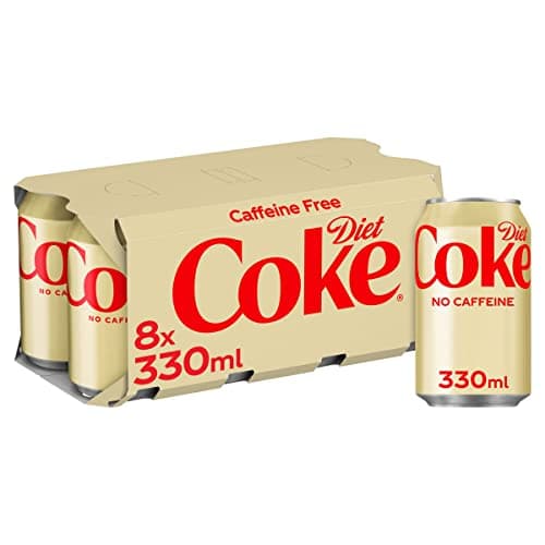 Image of Diet Coke Caffeine Free Soft Drink Cans, 8 x 330 mL