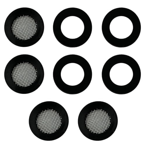 Image of HAFRILY 8Pcs 3/4" Shower Hose Washer with Shower Filter Gasket and Rubber Washer for Fixed Shower Head Washers Rubber