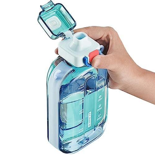Image of DSYSC Sports Water Bottle 750ml, Leakproof Drinks Bottle, Gym Water Bottle, Waterbottle with Healthy Material for Travel Picnic Camping Hiking (Blue)