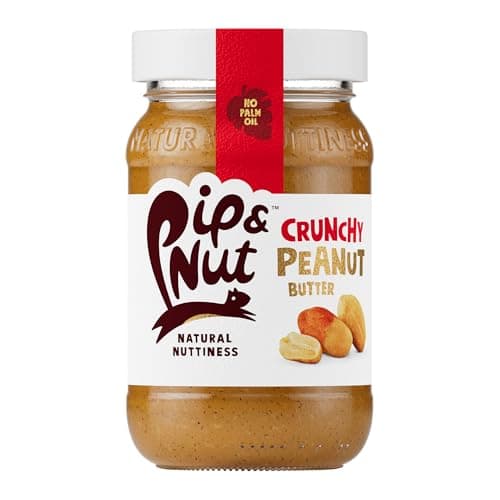 Image of Pip & Nut - Crunchy Peanut Butter (6 x 300g) | Natural Nut Butter, No Palm Oil, No Added Sugar, Hi-Oleic Peanuts, High in Unsaturated Fats, Gluten Free, Vegan, Dairy Free