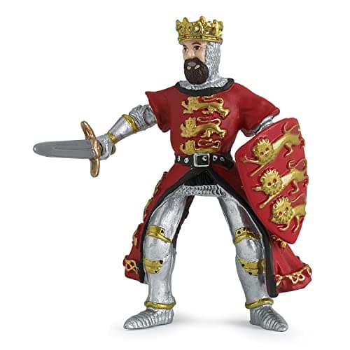 Image of Papo - Realistic Red King Richard Figure - Ages 3+ - Fantasy & Medieval Collection - Creative Play Royal World - Gift Idea Toy for Girls and Boys