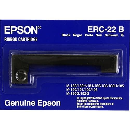 Image of Epson ERC 22B, Print ribbon, 1 x Black, Genuine