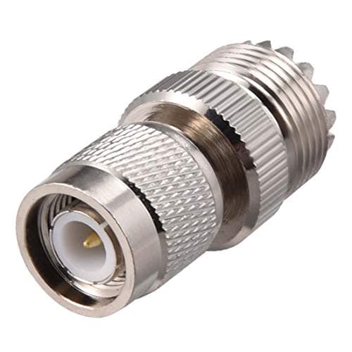 Image of sourcing map TNC Male to UHF Female Brass Cable Connector Adapter 1pcs