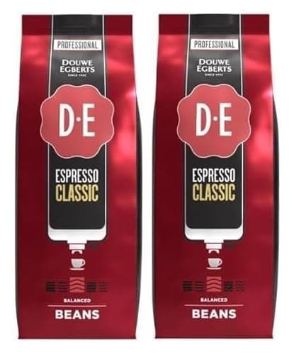 Image of Douwe Egberts Espresso Classic Coffee Beans 1kg (Pack of 2) Intense Aroma & Rich Taste