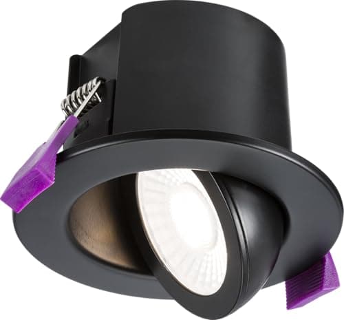 Image of Knightsbridge SpektroLED Evo Tilt - Fire Rated IP65 Downlight with 2 x Wattage and 4 x CCT - Matt Black
