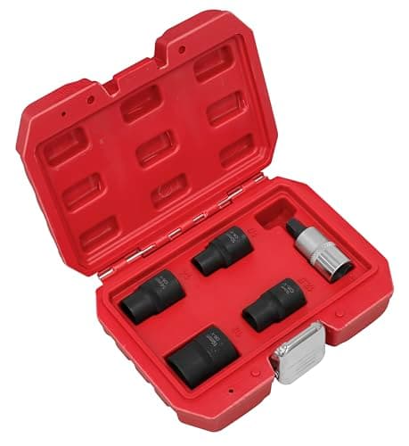 Image of Sealey Vs0464 Brake Calliper Socket Set 5Pc 1/2Sq Drive