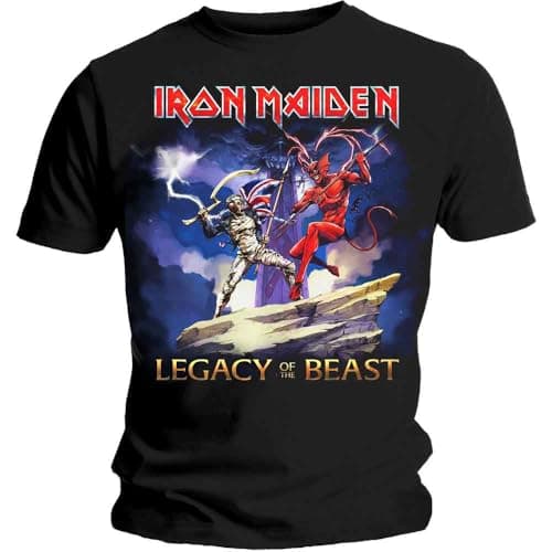 Image of Iron Maiden Unisex Adult Legacy Beast Fight T-Shirt (XXL) (Black)