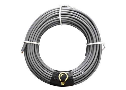 Image of SHPELEC® Electrical Grey Twin and Earth 6242YH Cable - 2.5mm Mains Socket Ring - All Lengths (50metres - 2.5mm Twin and Earth Cable)