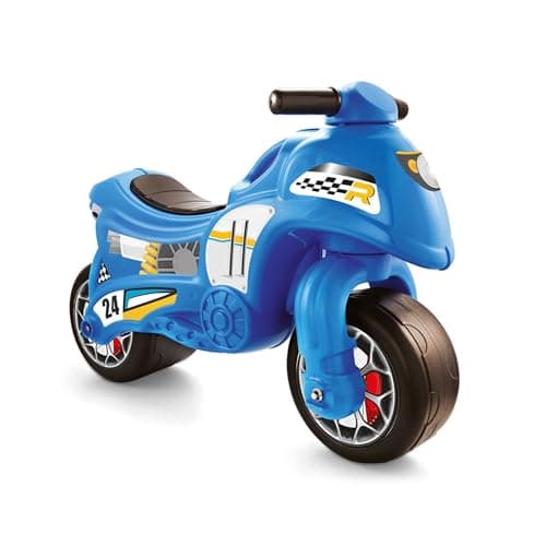 Image of "Dolu Toddler Push Powered Motorcycle Indoor and Outdoor Ride On Balance Kids Play Toy Bike with Handlebars and 2 Large Rubber Wheels, 70 x 26.5 x 49 cm; 3 Kilograms, wheel size: ?12 Inches, Blue"