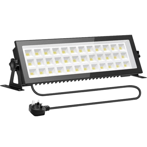 Image of Litglobe LED Floodlight Outdoor,100W 13000LM Flood Lights with 1.5M Plug,6500K Cold White LED Security Light,IP66 Waterproof LED Work Light,Outdoor Floodlight for Backyard Garden Patio Warehouse