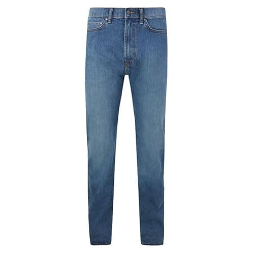 Image of U.S Trading Boston Big Size Mens Regular Fit Jeans, Black and Blue, 29" Inside Leg (UK, Waist, 56, Regular, Short, Blue)
