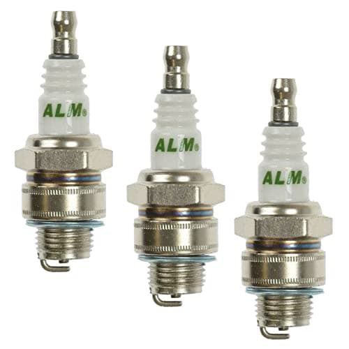 Image of Masterpart 3 x ALM Spark Plug J19LM For 2 & 4 Stroke Petrol Lawnmower And Cultivator Engine