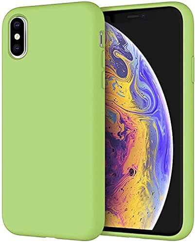 Image of Silicone Matte TPU Case Cover For Apple iPhone XS Max (Mint Green)