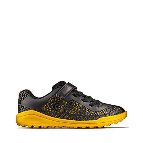 Image of Clarks Award Swift Kid Textile Trainers in Standard Fit Size 12½ Black