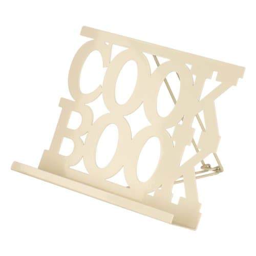 Image of Premier Housewares 509442 Cookbook Stand - Cream , H20 x W30 x D4cm