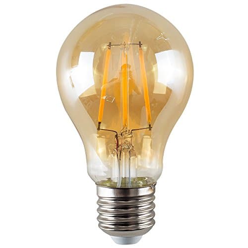 Image of MiniSun | 4W LED Filament ES E27 GLS Amber Light Bulb | LED Bulbs, Home Décor & Improvement Essential | Pack of 3 | Warm White 2700K