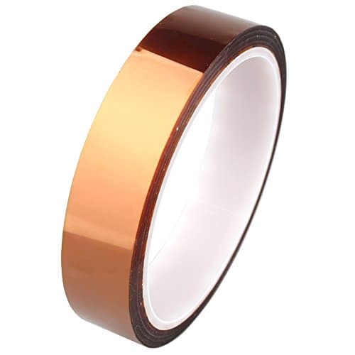 Image of HALJIA 20mm*33m / 100ft Polyimide Heat High Temperature Resistant Adhesive Gold Tape for 3D Printer Platform/Electric Task/Soldering Task/Insulating Circuit Boards Temperature Resistant Upto 280'c