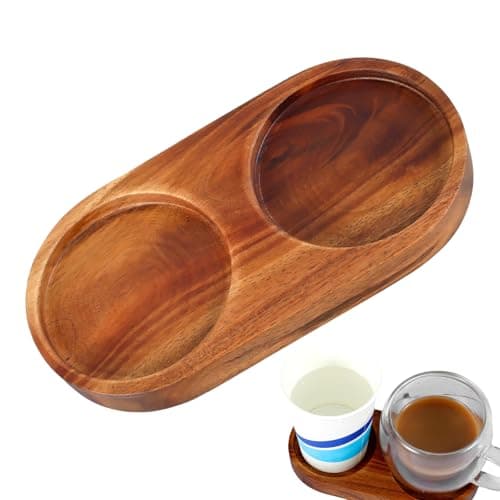 Image of Salt and Pepper Tray for Counter, Salt and Pepper Mill Tray | Wooden Pepper Mill Rest - Kitchen Storage Holder, Mill Accessories, This Tray is Safe to Use and Suitable for
