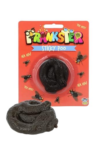 Image of Henbrandt 2x Sticky Poo Novelty Joke Toy Fake Dog Poop Turd Prank Kids Prankster Party Bag Favours Loot Bag Fillers Lucky Dip Favours Stocking Fillers for Boys and Girls