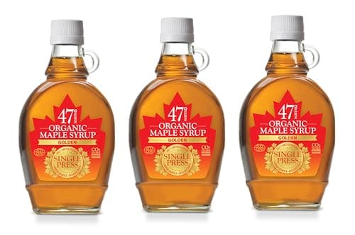 Image of 47° North Single Press Organic Canadian Maple Syrup Grade A 250g (3x250g, Golden)