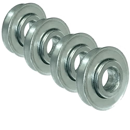 Image of 16mm Roller Ball Bearings ID 16mm x OD 35mm x Width 8mm Roller Bearing Steel Wheel Bearings for Wheelbarrow or Cart Hand Truck - 4 Pack