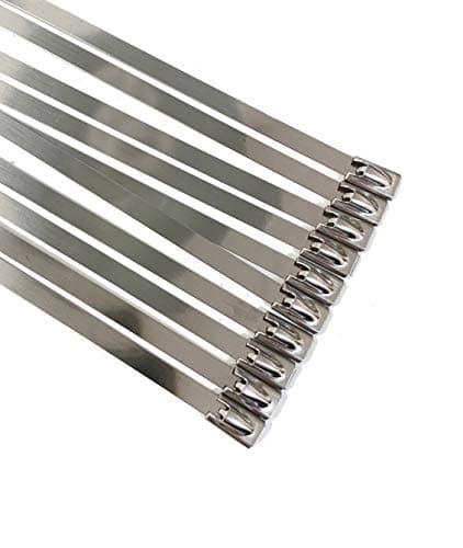 Image of TR Stainless Steel Cable ties- Metal cable ties SS304& SS3016 steel EXTRA LONG AND LARGE (HEAVY DUTY) 10pieces (4.6mmx360mm)