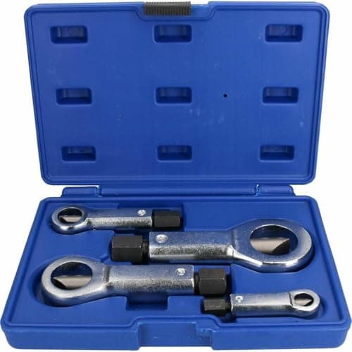 Image of TOOLZONE 4PC Nut Splitter 9-36mm Heavy Duty Car Workshop Garage Metal Engine Set