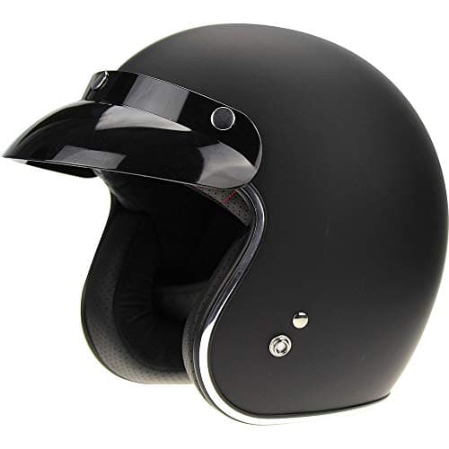 Image of ViPER RS05 Open Face Motorcycle Motorbike Helmets Electric Bike & Road Bike Legal ECE Approved Scooter Touring Moped Crash Jet Helmet Protection Wear for Men Women (Matt Black,M)