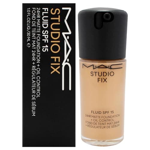 Image of Studio Fix Fluid SPF 15 24Hr Matte Foundation Plus Oil Control - NC40 by MAC for Women - 1 oz Foundation