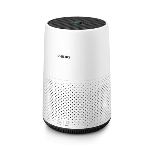 Image of Philips AC0820/30 Series 800 Compact Air Purifier with Real Time Air Quality Feedback, Anti-Allergen, Reduces Odours and Gases, HEPA