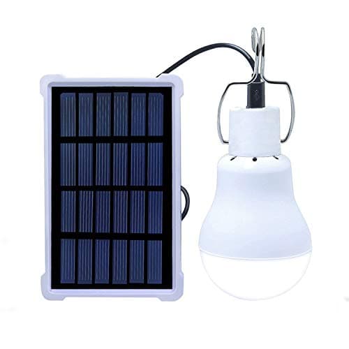 Image of Solar Lights PRODELI Rechargeable Solar LED Light Bulb Portable Lamp S-1500 for Indoor Outdoor Garden Shed Tent Camping Hiking Home Emergency Lighting [Upgraded, 150LM 1600mA]
