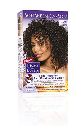 Image of Dark and Lovely NATURAL BLACK 372# Fade Resistant Permanent Hair Colour