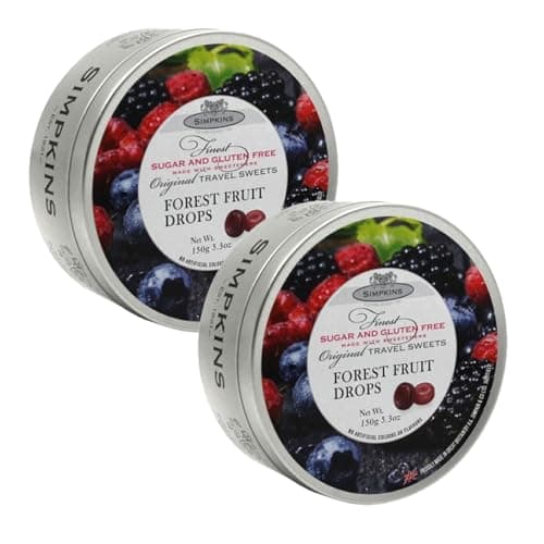 Image of Simpkins Sugar Free Forest Fruit Travel Sweets 150g PACK OF 2