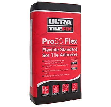 Image of Instarmac Pross Flex: Flexible Standard Set Tile Adhesive 20kg White