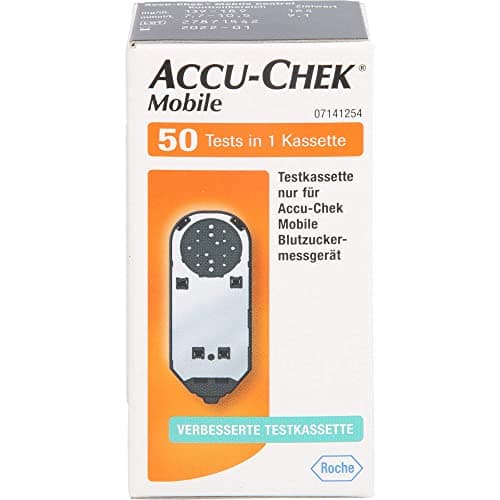 Image of Roche Diagnostics Accu Chek Mobile Blood Glucose Monitor Test Cassette, 50 Count