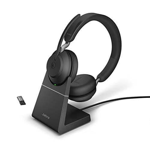 Image of Jabra Evolve2 65 - USB-A MS Teams Stereo with Charging Stand - Black Wireless Headset/Music Headphones