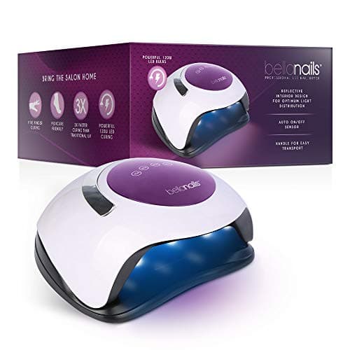 Image of Professional LED Gel Nail Lamp for Home or Salon Use, Gel Nail Polish Dryer, 3X Faster Than Traditional UV Nail Lamp Nail Dryer Curing Lamps, 4 Time Presets, 120 W (White)