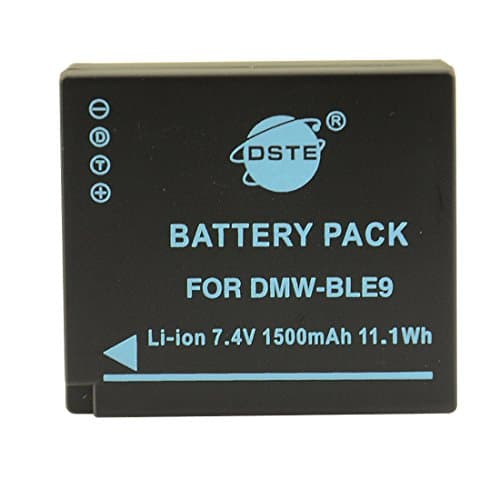 Image of DSTE DMW-BLE9 Rechargerable Li-ion Battery Compatible for Panasonic Lumix DMC-GF3 DMC-GF3GK DMC-GF5 DMC-GF6 DMC-GX7 DMC-LX100 Camera as DMW-BLE9E DMW-BLE9PP DMW-BLG10