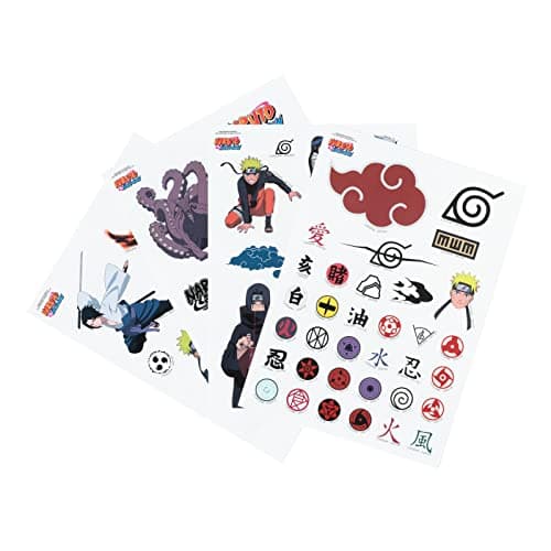 Image of Grupo Erik Reusable Stickers - Naruto Shippuden Gifts Under 5 Pounds | Waterproof & Removable Laptop Stickers for Adults & for Children | Naruto Manga Gifts for Boys & Girls, for Men & Women